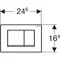 Кнопка смыва «Geberit» Delta 30 115.137.11.1 белая, картинка №2