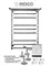 Электрический полотенцесушитель «Indigo» Brace Lux LCBLE70-40PRt 40/70 хром с полкой универсальный, картинка №6