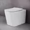 Приставной унитаз безободковый «Ceramica Nova» Cubic Rimless CN1809 белый с сиденьем дюропласт с микролифтом белое, изображение №4