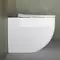 Приставной унитаз безободковый «Ceramica Nova» Mia Rimless CN1810 белый с сиденьем дюропласт с микролифтом белое, картинка №2