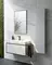 Мебель для ванной подвесная «Clarberg» Logic 80 белая/чёрная, картинка №2