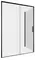 Душевое ограждение «Aquanet» Pleasure Evo AE65-N140-BT 140/90 прямоугольный прозрачный/чёрный  универсальный без поддона, фото №1