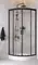 Душевой угол-ограждение с душевой системой и аксессуарами «Am.Pm» Gem WK90EM 80/80 прозрачный/чёрный без поддона универсальный, фото №1