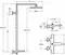 Душевая система «Jacob Delafon» Avid E97389RU-9-CP с термостатом хром, картинка №2