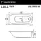 Гидромассажная ванна акриловая «Whitecross» Layla 170/75 Ultra Nano с каркасом с сифоном белая/золото, картинка №10