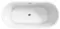 Ванна акриловая «Belbagno» BB709 170/80 с ножками с сифоном белая, картинка №2