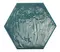 Настенная плитка «Prissmacer» Rain Hex Polish. 22,8x18,8 78803264 aquamarine, фото №1