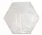 Настенная плитка «Prissmacer» Rain Hex Glossy 22,8x19,8 78803260 bianco, картинка №2