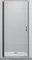 Душевая дверь «Vincea» Alpha VDP-3AL900CLGM 90/195 прозрачная/вороненая сталь, фото №1