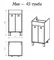 Тумба с раковиной «Misty» Мия 45 (Адриана 45) белая/серая, фото №5