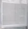 Шторка на ванну стеклянная «Vegas Glass» ZV Novo 190/140 Moru/белая универсальная, фото №1