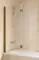 Шторка на ванну стеклянная «Vegas Glass» E2V Lux 120/150 шиншилла/бронза левая, фото №1