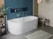 Ванна акриловая «Belbagno» BB713 170/80 с ножками с сифоном белая, картинка №2