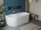 Ванна акриловая «Belbagno» BB713 170/80 с ножками с сифоном белая, картинка №6