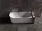 Ванна из искусственного камня «Abber» Stein AS9651 R 170/80 с ножками с сифоном белая матовая правая, изображение №4