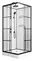 Душевая кабина «Niagara» Standart ST100/15QL/KL/BKT 100/100 низкий поддон прозрачная с рисунком клетка/белая без крыши левая, фото №1