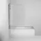 Шторка на ванну стеклянная «Damixa» DX35WBS-D7W1-150MT 80/150 прозрачная/хром универсальная, картинка №2