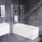 Шторка на ванну стеклянная «Damixa» DX35WBS-D7W1-150MT 80/150 прозрачная/хром универсальная, фотография №3