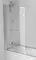 Шторка на ванну стеклянная «Damixa» DX35WBS-D7W1-150MT 80/150 прозрачная/хром универсальная, фото №1