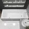 Гидромассажная ванна акриловая «Whitecross» Vibe 180/75 Ultra Nano с каркасом с сифоном белая/хром, изображение №4