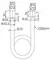 Душевой шланг «Caprigo» Parts 98-515-GUN 150 см оружейная сталь, картинка №2