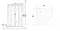 Уценка, Душевая кабина «Niagara» NG-7717G (04) 100/100 низкий поддон прозрачная/золото с рисунком с гидромассажем с электрикой, изображение №4