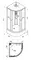 Душевая кабина «Triton» Стандарт ДН4 90/90 средний поддон аква-полосы/белая, изображение №8