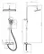 Душевая система «ESKO» STT3054SMR с термостатом хром, картинка №2