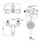 Смеситель для ванны с душем «Lemark» Bronx LM3714MW белый, фотография №3