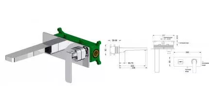 Смеситель для раковины «Timo» Torne 4371/00F хром