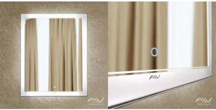 Зеркало «Alavann» Bella Luxe 60 с сенсорным выключателем с подсветкой и подогревом