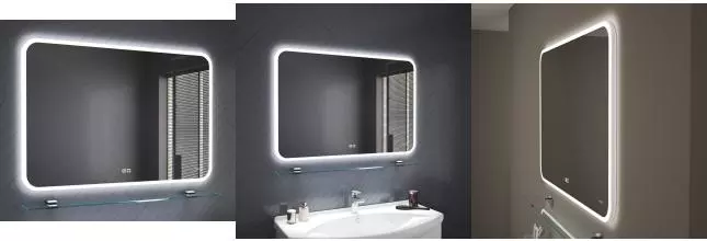 Зеркало «Albert&Bayer» Elegance 105/70 CP с подсветкой и подогревом