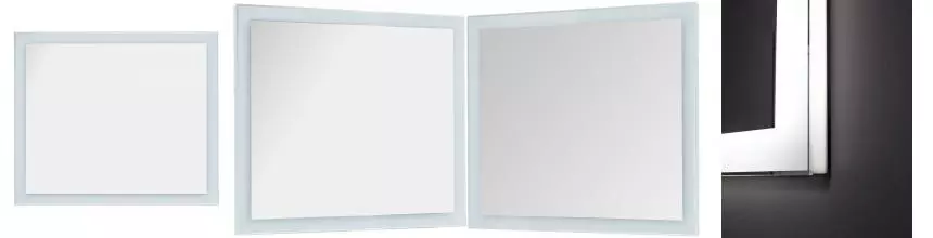 Зеркало «Dreja» Kvadro 100 с ИК датчиком с подсветкой белое