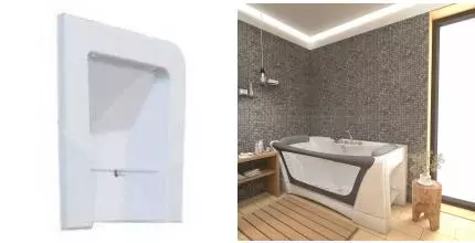 Торцевой экран под ванну «Aima Design» Dolce Vita 180/80 белый левый