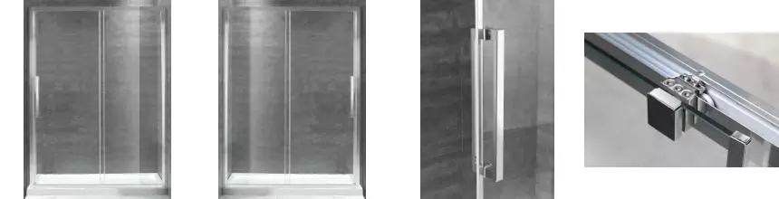 Душевая дверь «Cezares» LUX-SOFT-W-BF-1-150-C-Cr-IV 150/200 прозрачная/хром универсальная