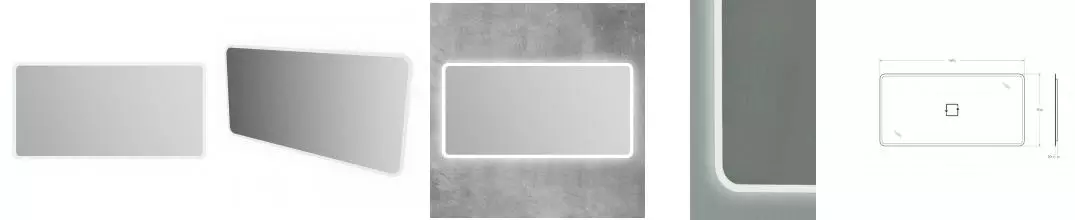 Зеркало «Cezares» 141/70 с подсветкой Anti-Fog