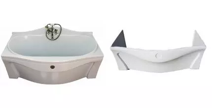 Экран под ванну «Фэма» Франческа (с правым и левым крылом) белый/бронза