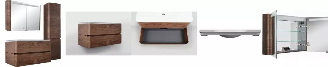 Мебель для ванной подвесная «Am.Pm» Sensation 100 орех