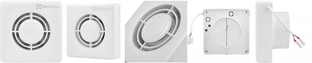Вытяжной вентилятор «Electrolux» Slim EAFS-150TH  с таймером с гигростатом белый