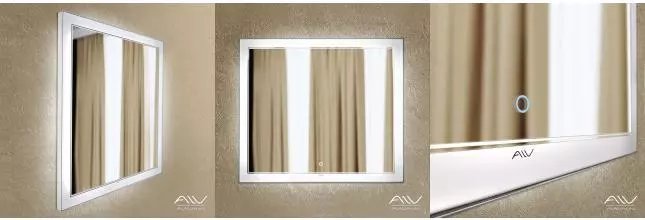 Зеркало «Alavann» Bella Luxe 90 с сенсорным выключателем с подсветкой и подогревом