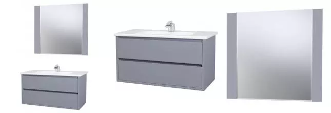 Мебель для ванной подвесная «Bellezza» Лоренцо 105 серебро