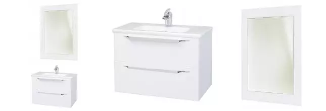 Мебель для ванной подвесная «Bellezza» Луиджи 60 с ящиками белая