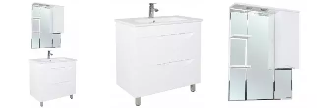 Мебель для ванной «Bellezza» Эйфория 85 белая
