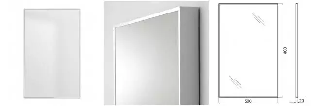 Зеркало «Cezares» SPC-AL50/80 без света
