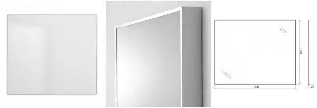 Зеркало «Cezares» SPC-AL100/80 без света
