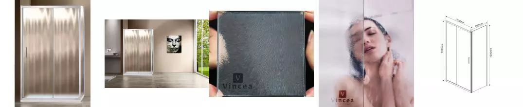 Душевой угол-ограждение «Vincea» Garda VSR-1G8011CH 110/80 шиншилла прямоугольный без поддона универсальный