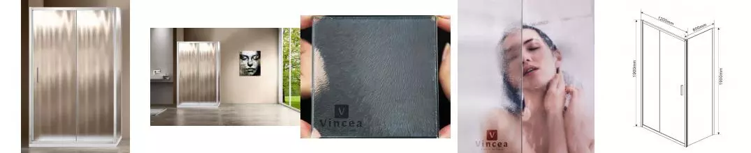 Душевой угол-ограждение «Vincea» Garda VSR-1G8012CH 120/80 шиншилла прямоугольный без поддона универсальный