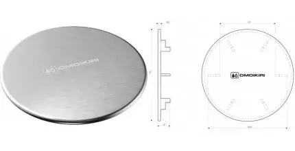 Накладка для корзинчатого вентиля «Omoikiri» IN NEW нержавеющая сталь 