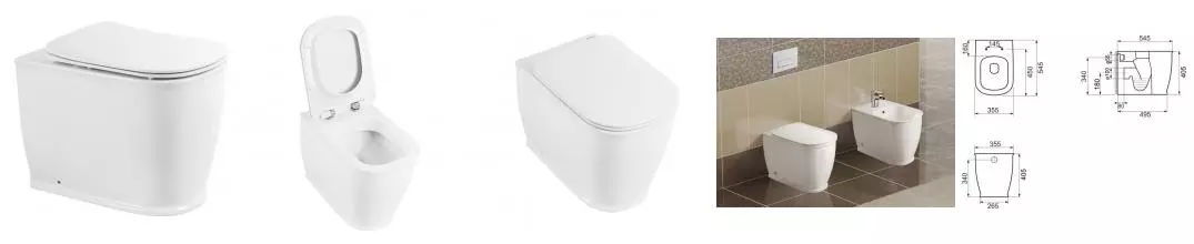 Приставной унитаз безободковый «Belbagno» Prado BB10150CB белый (BB10150SC) с сиденьем дюропласт с микролифтом