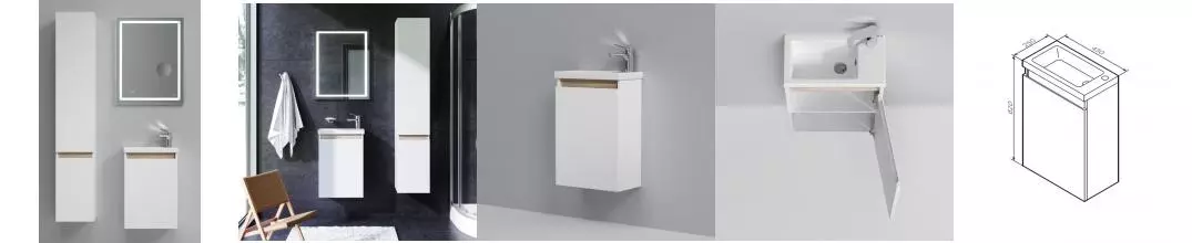 Мебель для ванной подвесная «Am.Pm» X-Joy 45 белая